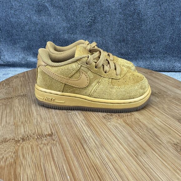 Nike Other - Nike Boys Air Force 1 LV8 Size 7C Shoes Brown Wheat Casual Comfort Sneakers